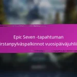 Epic Seven – Tapahtuman virstanpylväspalkinnot askartelumateriaaleille