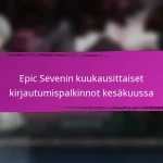 Epic Sevenin kuukausittaiset kirjautumispalkinnot marraskuussa