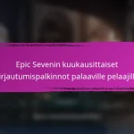 Epic Seven – Tapahtuman virstanpylvään palkinnot pelaajien saavutuksille
